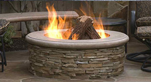 Outdoor Gas Firepit Oriflamme, Large Gas Fire Pit